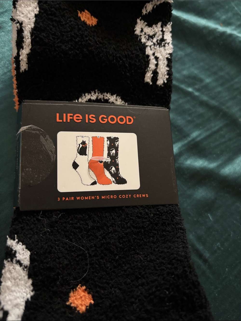 Life is Good Super Soft Halloween Socks.
